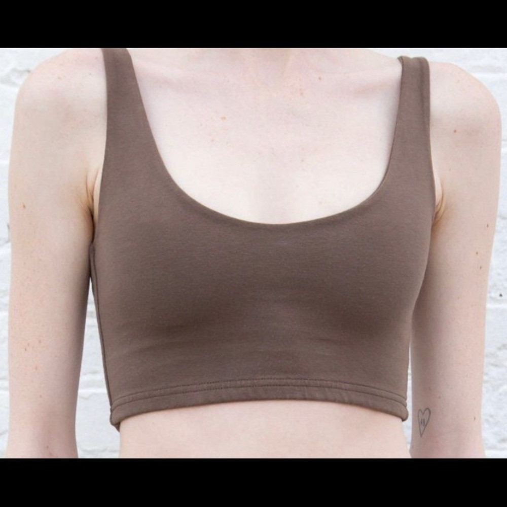 Brandy Melville Lydia Tank in the color Brown.